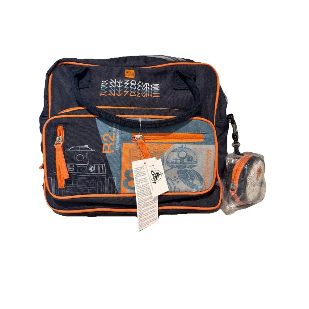 Disney Parks Star Wars Galaxy's Edge Droid Depot 2023 Backpack / Tote Bag W/ Zip